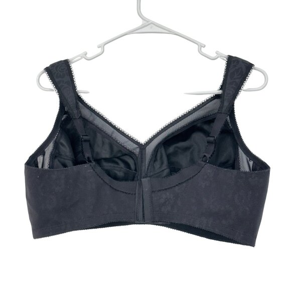 Playtex Women 18 Hour Ultimate Lift & Support Wireless Bra Size 44C Black Floral - Picture 6 of 11